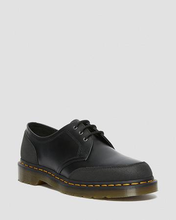 Dr Martens 1461 Guard Panel Leren Oxford Schoenen Heren Zwart | NL 222NWY